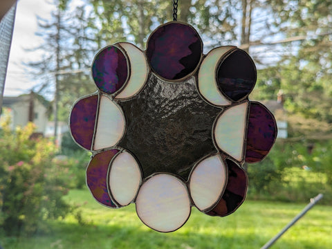 Royal Stained Glass Pagan Gifts Moon Phases