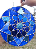 Royal Stained Glass Stained Glass Art Blue Beauty Mandala