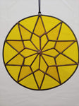 Bright and Sunny Mandala - Stained Glass Panel