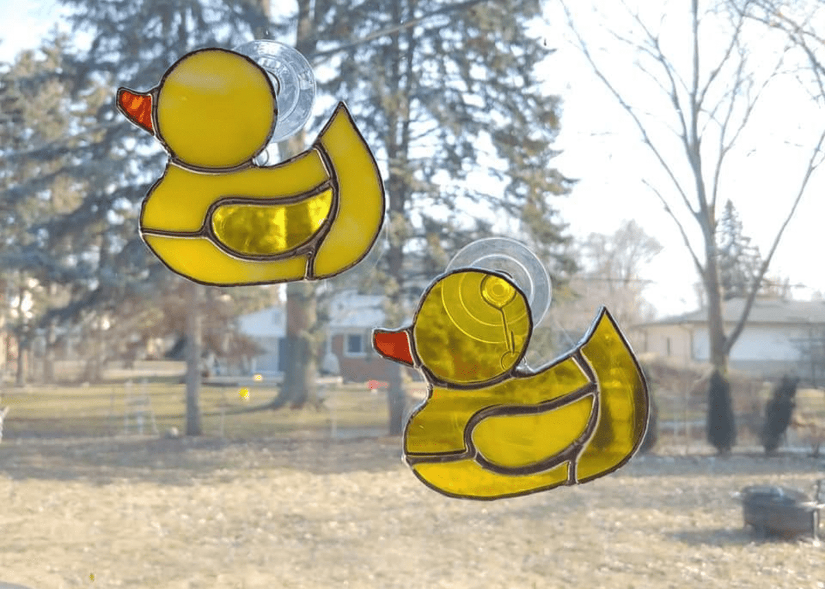 Glass best sale rubber duck