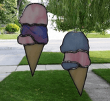 Ice Cream Cone Suncatchers
