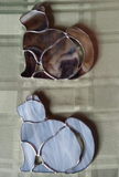 Royal Stained Glass Stained Glass Art Can be ordered any color. Please give 10 days to create. Kitty Cat Suncatchers
