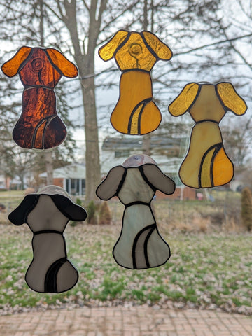 Royal Stained Glass Little Puppies