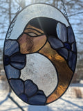 Royal Stained Glass Beautiful Lady