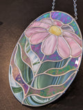 Royal Stained Glass Pretty Pink Daisy