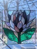 Royal Stained Glass Purple Thistle
