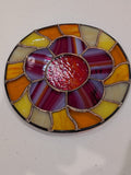 Royal Stained Glass Red Retro